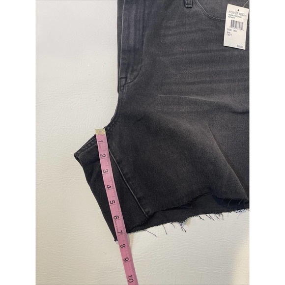 NWT Blank NYC The Ludlow Crop Girlfriend Black Denim Shorts. Size 18W. - Picture 7 of 7